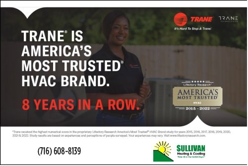 America's Most Trusted HVAC Brand - Trane, leading residential HVAC brand, has been named America’s Most Trusted® HVAC Systems brand by Lifestory Research for the eighth year in a row since 2015. The 2022 ranking stems from Lifestory Research’s America’s Most Trusted® Study which surveyed 12,864 people in the United States on their opinions of HVAC brands. In addition to earning the #1 ranking in the study, Trane received the highest Net Trust Quotient score (118.8) among shoppers. America's Most Trusted HVAC Brand - Trane, leading residential HVAC brand, has been named America’s Most Trusted® HVAC Systems brand by Lifestory Research for the eighth year in a row since 2015. The 2022 ranking stems from Lifestory Research’s America’s Most Trusted® Study which surveyed 12,864 people in the United States on their opinions of HVAC brands. In addition to earning the #1 ranking in the study, Trane received the highest Net Trust Quotient score (118.8) among shoppers.