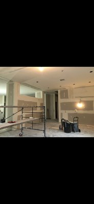 Drywall work and smooth walls from texture - This was a remodel ,new wall framed and drywall finished smooth level 5 throughout the all house Drywall work and smooth walls from texture - This was a remodel ,new wall framed and drywall finished smooth level 5 throughout the all house