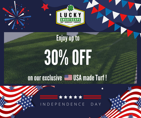 30% Off July 4th Special! - "Get 30% Off Premium USA Made Synthetic Grass Today!"
"Upgrade your lawn with our Premium USA Made Synthetic Grass and enjoy a fantastic 30% discount! Perfect for families and landscaping enthusiasts, it offers durability, beauty, and low maintenance. Don’t miss out—call us now at (949) 329-3013 to schedule your free project consultation!" 30% Off July 4th Special! - "Get 30% Off Premium USA Made Synthetic Grass Today!"
"Upgrade your lawn with our Premium USA Made Synthetic Grass and enjoy a fantastic 30% discount! Perfect for families and landscaping enthusiasts, it offers durability, beauty, and low maintenance. Don’t miss out—call us now at (949) 329-3013 to schedule your free project consultation!"