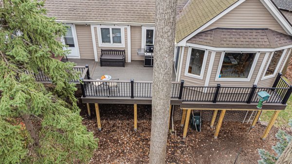 Take a look at this stunning deck we just completed in Westland! 😍 - This beautiful outdoor space features Trex Coastal Bluff decking boards with a Spiced Rum cocktail board for added elegance, paired perfectly with Charcoal Black railing and black balusters. To top it off, we added a Sunbelly Privacy Wall for style and seclusion, creating the ultimate private retreat right in the backyard.

Whether you’re relaxing with a morning coffee or hosting a weekend gathering, this deck is built for comfort, beauty, and durability.

Ready to transform your outdoor space? Contact us today and let’s get started!