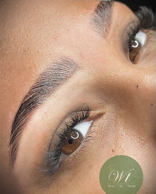 Henna + lamination brows and lashes service - One of our services Henna + lamination brows and lashes service - One of our services