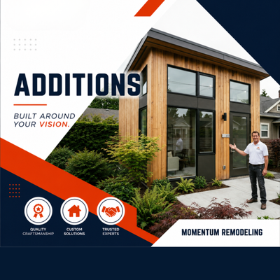 Additions - Expand your home with custom additions and ADU solutions designed to add comfort, functionality, and long-term value to your property. Whether you need additional living space for family, guests, a home office, or rental income opportunities, our team creates thoughtfully designed spaces that blend seamlessly with your existing home. We focus on delivering high-quality construction, efficient layouts, and modern designs tailored to your goals and lifestyle.
Our services include detached and attached ADUs, garage conversions, room additions, second-story expansions, and full interior build-outs. From planning and design to permits, construction, and final finishes, every phase of the project is handled with attention to detail and quality craftsmanship. We prioritize durable materials, smart space optimization, and clean finishes to ensure your new addition feels both functional and visually cohesive with the rest of your home.
We are committed to making the construction process smooth and stress-free through clear communication, reliable timelines, and professional project management from start to finish. Whether you’re creating extra space for your family or investing in additional property value, we deliver customized solutions designed to meet your needs today and for years to come. Additions - Expand your home with custom additions and ADU solutions designed to add comfort, functionality, and long-term value to your property. Whether you need additional living space for family, guests, a home office, or rental income opportunities, our team creates thoughtfully designed spaces that blend seamlessly with your existing home. We focus on delivering high-quality construction, efficient layouts, and modern designs tailored to your goals and lifestyle.
Our services include detached and attached ADUs, garage conversions, room additions, second-story expansions, and full interior build-outs. From planning and design to permits, construction, and final finishes, every phase of the project is handled with attention to detail and quality craftsmanship. We prioritize durable materials, smart space optimization, and clean finishes to ensure your new addition feels both functional and visually cohesive with the rest of your home.
We are committed to making the construction process smooth and stress-free through clear communication, reliable timelines, and professional project management from start to finish. Whether you’re creating extra space for your family or investing in additional property value, we deliver customized solutions designed to meet your needs today and for years to come.