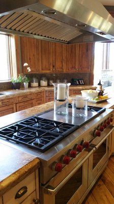 Cooktop Repair & Resurfacing - The griddle and a couple of burners were not working on this cooktop. Replaced the griddle ignitor and burner switches to get it working and also resurfaced it to get it shining like new.