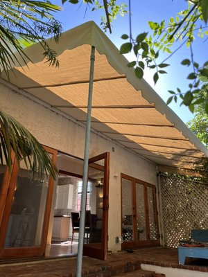 Custom Awning for residential home - New awning installed in a residential home. Custom Awning for residential home - New awning installed in a residential home.