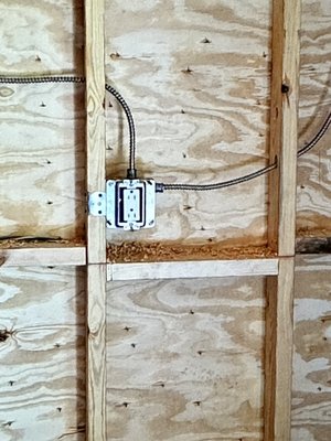 “Installation of wiring in a new construction” - This property was a new property and the electricity was made from scratch, everything was wired new, the electricity box was installed, the GFIs, the electrical outlets and the water heater were installed. It was an excellent project! “Installation of wiring in a new construction” - This property was a new property and the electricity was made from scratch, everything was wired new, the electricity box was installed, the GFIs, the electrical outlets and the water heater were installed. It was an excellent project!
