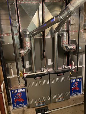 Hybrid HVAC System - This system updated an 20 old builder system.