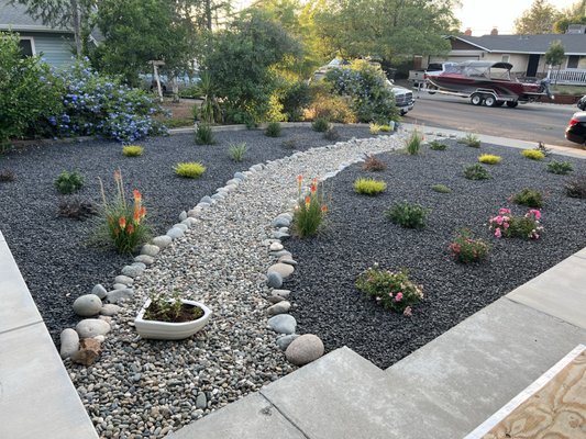California Xeriscape - Our client dreamed of a California Xeriscape & drought tolerant front yard. They were tired of keeping up with the high-maintenance landscaping and needed a change! CuttingEdge came in & transformed this front yard into a reality for them! Call us today for a consult at (916)420-5607. California Xeriscape - Our client dreamed of a California Xeriscape & drought tolerant front yard. They were tired of keeping up with the high-maintenance landscaping and needed a change! CuttingEdge came in & transformed this front yard into a reality for them! Call us today for a consult at (916)420-5607.