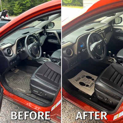 Our Interior Detailing Services - These cars purchased our interior detailing services. We also include pet hair removal and upholstery cleaning/stain removal services as well.