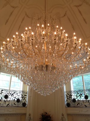 Traditional Crystal Chandelier 10ft by 10ft Custom made - W 10ft H 10FT MADE LOCALLY HERE IN JERSEY CITY Traditional Crystal Chandelier 10ft by 10ft Custom made - W 10ft H 10FT MADE LOCALLY HERE IN JERSEY CITY