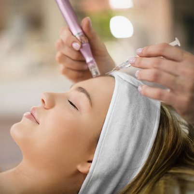 Microneedling - Microneedling
A collagen-boosting treatment that uses tiny needles to create micro-injuries in the skin—stimulating natural healing and renewal. It helps improve texture, reduce acne scars, fine lines, and shrink pores for a smoother, glowing complexion! Microneedling - Microneedling
A collagen-boosting treatment that uses tiny needles to create micro-injuries in the skin—stimulating natural healing and renewal. It helps improve texture, reduce acne scars, fine lines, and shrink pores for a smoother, glowing complexion!