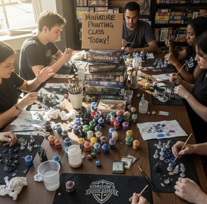 Miniature Painting Classes 🎨 - Mark your calendars for magic!
We just unboxed a fresh stack of Warhammer kits, Star Wars Unlimited packs, and the cutest Clash of Corgis game—ready for your next adventure. But here’s the real news: Saturday, January 10th, Tyson is hosting Miniature Painting Day from 1pm to 6pm. Whether you’re a pro with the brush or just curious about painting minis for the first time, Tyson’s got tips, tricks, and plenty of paints to share.
Bring your own project or pick up something new from our latest arrivals. Swing by, grab a seat, and let’s make some hobby magic together! 🎨
Who’s bringing their favorite mini to paint? Miniature Painting Classes 🎨 - Mark your calendars for magic!
We just unboxed a fresh stack of Warhammer kits, Star Wars Unlimited packs, and the cutest Clash of Corgis game—ready for your next adventure. But here’s the real news: Saturday, January 10th, Tyson is hosting Miniature Painting Day from 1pm to 6pm. Whether you’re a pro with the brush or just curious about painting minis for the first time, Tyson’s got tips, tricks, and plenty of paints to share.
Bring your own project or pick up something new from our latest arrivals. Swing by, grab a seat, and let’s make some hobby magic together! 🎨
Who’s bringing their favorite mini to paint?