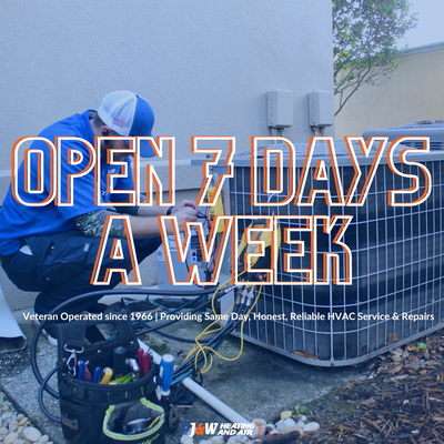 Service and Installs Available 7 Days a Week - Family-owned and locally operated since 1966, J&W Heating and Air understands home comfort is your top priority. We entered the HVAC industry focused on providing quality work and superior customer service using the best equipment on the market. That is why we are now Jacksonville and Northeast Florida's #1 Residential Heating and Air Conditioning services provider.
Serving Jacksonville, Jacksonville Beach, St. Augustine, Orange Park, and all surrounding communities, our mission has remained the same, and we continue to lead the industry with a people-first focus. At J&W Heating and Air, we strive to exceed expectations and ensure our customer experience is second to none. Our talented team of highly-trained technicians, communicative customer service, and understanding management have helped countless homeowners across the First Coast improve their quality of life with efficient, affordable air quality and comfort solutions. Service and Installs Available 7 Days a Week - Family-owned and locally operated since 1966, J&W Heating and Air understands home comfort is your top priority. We entered the HVAC industry focused on providing quality work and superior customer service using the best equipment on the market. That is why we are now Jacksonville and Northeast Florida's #1 Residential Heating and Air Conditioning services provider.
Serving Jacksonville, Jacksonville Beach, St. Augustine, Orange Park, and all surrounding communities, our mission has remained the same, and we continue to lead the industry with a people-first focus. At J&W Heating and Air, we strive to exceed expectations and ensure our customer experience is second to none. Our talented team of highly-trained technicians, communicative customer service, and understanding management have helped countless homeowners across the First Coast improve their quality of life with efficient, affordable air quality and comfort solutions.