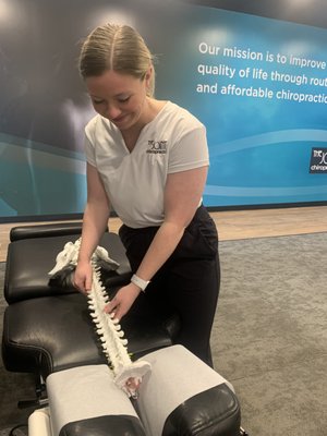 Meet Dr Ellie! - Meet Dr. Ellie Kamienski, a passionate chiropractor dedicated to enhancing your quality of life. With a Bachelor's degree in Kinesiology from Iowa State University, Dr. Ellie's journey towards non-invasive care began. Her desire to prevent discomfort led her to choose Logan University for her chiropractic degree, conveniently located just minutes away from her hometown of Wentzville, MO.
During her chiropractic studies, Dr. Ellie completed an eight-month preceptorship at the Tennessee Valley VA in Clarksville, TN, where she treated veterans in a multidisciplinary clinic. This experience fueled her love for Nashville, and she knew it was where she wanted to make a difference. When she's not helping patients, Dr. Ellie enjoys staying active, exploring nature, and discovering new culinary delights.
Now, as part of The Joint Chiropractic, Dr. Ellie Kamienski is excited to join forces with you in improving your well-being. With personalized care and a commitment to your health, she aims to empower you to live a life free from discomfort and restrictions.
Experience the transformative power of exceptional chiropractic care with Dr. Ellie. Discover a world of wellness and vitality at The Joint Chiropractic. Meet Dr Ellie! - Meet Dr. Ellie Kamienski, a passionate chiropractor dedicated to enhancing your quality of life. With a Bachelor's degree in Kinesiology from Iowa State University, Dr. Ellie's journey towards non-invasive care began. Her desire to prevent discomfort led her to choose Logan University for her chiropractic degree, conveniently located just minutes away from her hometown of Wentzville, MO.
During her chiropractic studies, Dr. Ellie completed an eight-month preceptorship at the Tennessee Valley VA in Clarksville, TN, where she treated veterans in a multidisciplinary clinic. This experience fueled her love for Nashville, and she knew it was where she wanted to make a difference. When she's not helping patients, Dr. Ellie enjoys staying active, exploring nature, and discovering new culinary delights.
Now, as part of The Joint Chiropractic, Dr. Ellie Kamienski is excited to join forces with you in improving your well-being. With personalized care and a commitment to your health, she aims to empower you to live a life free from discomfort and restrictions.
Experience the transformative power of exceptional chiropractic care with Dr. Ellie. Discover a world of wellness and vitality at The Joint Chiropractic.