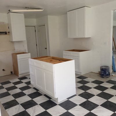 White shaker - glad to supply cabinets for one of my customers White shaker - glad to supply cabinets for one of my customers