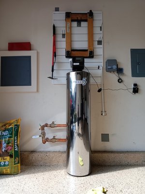 Home filtration systems - Plumbed in a new Halo 5 whole home water filtration system on inch and a half size pipe