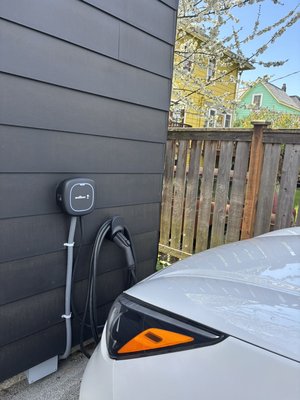 🔌🚗 EV Chargers - Various EV chargers we've installed in different places. Some smaller main panels requiring load management/shedding, and some exterior locations with manual disconnects. For installations inside your garage next to the panel it typically takes less than an hour.