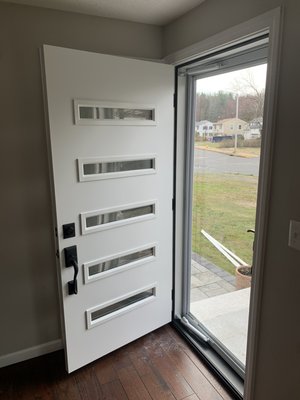 Replaced Front and Side entry door - Replaced two existing entry doors and 1 existing storm door. New Front Door with New Storm Door and a New Side Door. Replaced Front and Side entry door - Replaced two existing entry doors and 1 existing storm door. New Front Door with New Storm Door and a New Side Door.