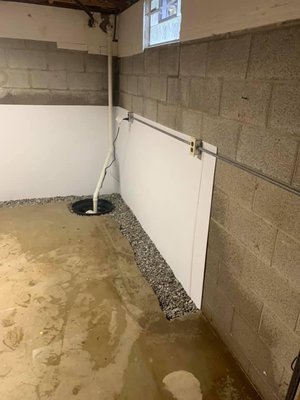 Sump pump install - Sump pump install