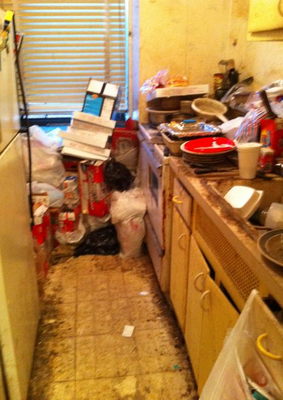 Hoarding Cleanup Job & Heavy Duty Cleaning - Kitchen (before and after photos) - A hoarding job that requires heavy-duty cleaning. The entire apartment was decluttered, cleaned, and organized. As seen in the before and after photos, the kitchen was decluttered, cleaned, and organized. It took two cleaning staff members, and two visits to clean the kitchen alone. The rest of the apartment was completed over a few visits. It was a joy to work with the client and we were allowed to use the photos as you see here. Hoarding Cleanup Job & Heavy Duty Cleaning - Kitchen (before and after photos) - A hoarding job that requires heavy-duty cleaning. The entire apartment was decluttered, cleaned, and organized. As seen in the before and after photos, the kitchen was decluttered, cleaned, and organized. It took two cleaning staff members, and two visits to clean the kitchen alone. The rest of the apartment was completed over a few visits. It was a joy to work with the client and we were allowed to use the photos as you see here.