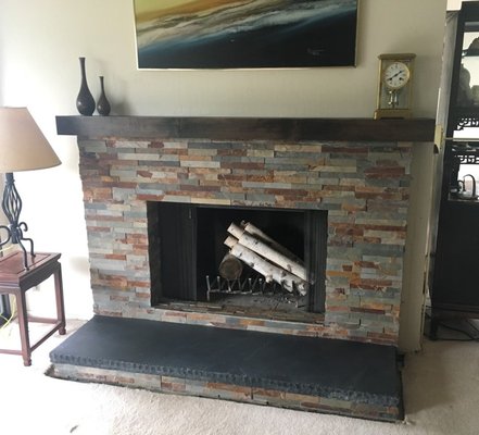 Rossmoor Fireplace Remodel - Rossmoor Condominium Fireplace Remodel
Slate veneer with over-sized stained wood mantel and a gorgeous 4" thick slate hearth.
Installed by Llamas Building Crew Rossmoor Fireplace Remodel - Rossmoor Condominium Fireplace Remodel
Slate veneer with over-sized stained wood mantel and a gorgeous 4" thick slate hearth.
Installed by Llamas Building Crew
