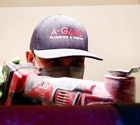 We love this! - A-Game Plumbing and Heating offers a wide variety of plumbing and HVAC services for your new addition or remodel, furnace replacement or AC install, leak detection or sewer/water service replacement! We got you covered.