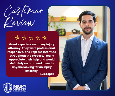 Reviews - Hakakian Law Group represents victims across the full spectrum of vehicle accident cases in Los Angeles and throughout California. Founded by Shawn S. Hakakian, Esq., the firm combines aggressive litigation with direct, personal attention — treating every client with the same care and urgency the case demands. Reviews - Hakakian Law Group represents victims across the full spectrum of vehicle accident cases in Los Angeles and throughout California. Founded by Shawn S. Hakakian, Esq., the firm combines aggressive litigation with direct, personal attention — treating every client with the same care and urgency the case demands.
