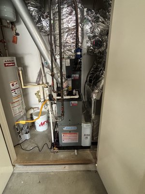 Complete system replacement with healthy air purification - This was a complete system replacement included all new zoning controls, air purifier, also cleaned, serviced and added an air purifier to the upstairs existing system. Customer used 18months interest free financing. Complete system replacement with healthy air purification - This was a complete system replacement included all new zoning controls, air purifier, also cleaned, serviced and added an air purifier to the upstairs existing system. Customer used 18months interest free financing.