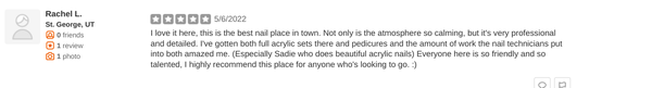 5 star reviews - much love for us in these 5 star reviews