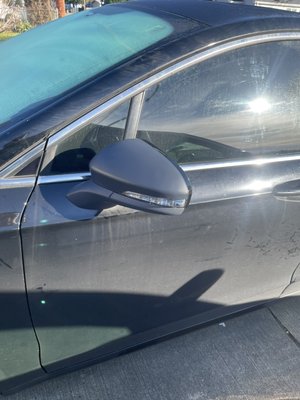 Side mirror replacement - Customer bought the mirror from Amazon because it was not available at our shop and got a great deal on the install Side mirror replacement - Customer bought the mirror from Amazon because it was not available at our shop and got a great deal on the install