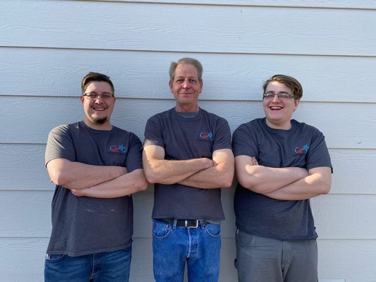 Meet The Business Owners - We are a family owned and operated HVAC company. We all are active in the day to day operations, installation of equipment, service and maintenance of your HVAC system. We are here to assist you with any questions or concerns you may have with your HVAC system. And with over 37 years combined experience you will have the confidence and answers you need.We have all worked in the big corporate controlled HVAC shops and found that there is one item constantly being overlooked. There is so much focus on the technician, and how much he can make during a service call, the customers experience is put on the back burner. All of us believe this is the wrong focus. We are committed to the customers experience versus how much we can sell or charge on the service call. We believe in helping our customer make the choices that are right for them and don’t believe in high pressure sales.