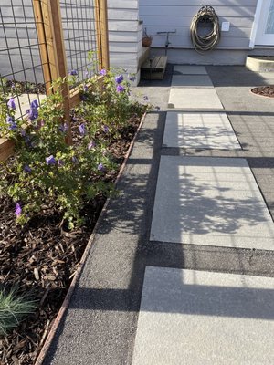 Zero Scape - Zero Scape with Basalt Bluestone perfect egress to small ADU. Zero Scape - Zero Scape with Basalt Bluestone perfect egress to small ADU.