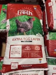 Chick Supplies - We have everything you need to keep your hens happy. We have chicken coops small and large, feeders, straw, layer pellets, decoy eggs and even egg cartons. We also have a great new loyalty program... Buy 20 bags of layer pellets get one free. 
Come down and check out our selection.