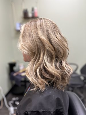 Vanilla Blonde - This client was a referral from another client of mine and had gotten her hair done a few weeks prior but didn’t feel bright enough. We foiled around her face and added some highlights throughout to brighten her up and make it more cohesive. Vanilla Blonde - This client was a referral from another client of mine and had gotten her hair done a few weeks prior but didn’t feel bright enough. We foiled around her face and added some highlights throughout to brighten her up and make it more cohesive.