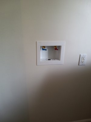 Washer lines and valves. Perfect finishing - Washer lines and valves. Perfect finishing.