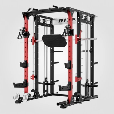 BUFFALO Smith Machine - The RitFit Buffalo Power Cage features a multifunctional pull-up bar with enhanced grip material for improved comfort. Perform wide, narrow, neutral, and reverse grip pull-ups to effectively target various muscle groups, making it an essential component of your workout routine. BUFFALO Smith Machine - The RitFit Buffalo Power Cage features a multifunctional pull-up bar with enhanced grip material for improved comfort. Perform wide, narrow, neutral, and reverse grip pull-ups to effectively target various muscle groups, making it an essential component of your workout routine.