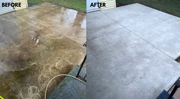 Very Dirty Concrete Cleaning - Completed on 6/14/2025. Concrete surface was pre-treated with cleaning solution, then pressure washed, then post-treated again with cleaning agent. Finals results are as shown. Contact me via text, call, or DM for a free quote within 48 hours. Very Dirty Concrete Cleaning - Completed on 6/14/2025. Concrete surface was pre-treated with cleaning solution, then pressure washed, then post-treated again with cleaning agent. Finals results are as shown. Contact me via text, call, or DM for a free quote within 48 hours.