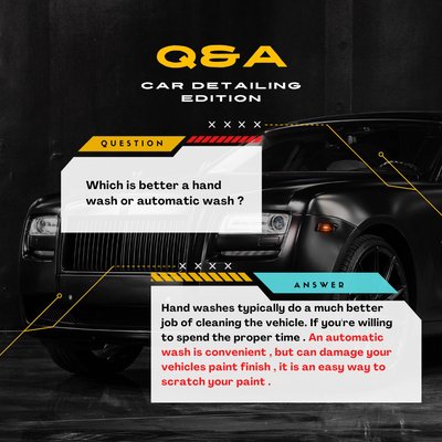 Typical question, benefits of a detailed vehicle - Benefits of detailing your vehicle and commonly asked questions.