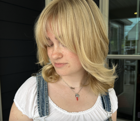 Partial Highlight Package - $10.00 deposit required for new clients. includes highlights throughout top of hair and around face, toned to desired shade with haircut and styling. Perfect to freshen up already highlighted hair or to dip your toes in the world of highlights. Partial Highlight Package - $10.00 deposit required for new clients. includes highlights throughout top of hair and around face, toned to desired shade with haircut and styling. Perfect to freshen up already highlighted hair or to dip your toes in the world of highlights.