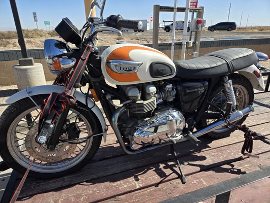 Triumph revived - This cool Triumph was not running. Dino our Harley Davidson Motorcycle specialist repaired this and now it runs fantastic. Triumph revived - This cool Triumph was not running. Dino our Harley Davidson Motorcycle specialist repaired this and now it runs fantastic.