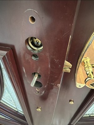 Mortise Lock repair - Handle was not working. Replaced worn spindle and restored smooth operation. Mortise Lock repair - Handle was not working. Replaced worn spindle and restored smooth operation.
