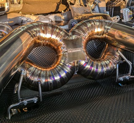 McLaren 720S Exhaust Upgrade - We performed a full exhaust upgrade on this McLaren720S — upgrading the exhaust system for a more aggressive tone and improved flow while maintaining the reliability this supercar demands. The result is a deep, throaty exhaust note that does justice to the 720S's. Our ASE-certified technicians are experienced working on exotic and high-performance vehicles and treat everyday with the care and precision it deserves. If you have a supercar, sports car, or high-performance import and want to unlock its true potential, Dynasty Automotive is Orlando's go-to shop. Trusted by the performance community for 20+ years.