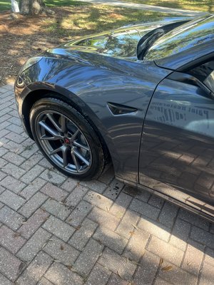 Ceramic coating - Ceramic coating done on a Tesla today. This blocks foreign matter from causing damage to your car. Request a quote below!