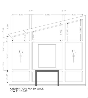 wainscoting wall - client wanted to do something different in the entrance area by front door and one wall in master bedroom wainscoting wall - client wanted to do something different in the entrance area by front door and one wall in master bedroom