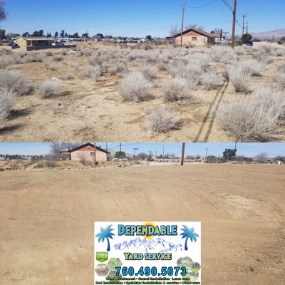 Fire hazardous property all cleaned up. - tractor property clearing.