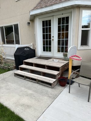 Deck Refinish - This customer wanted an updated deck that was more aesthetically pleasing and had more useable space! Deck Refinish - This customer wanted an updated deck that was more aesthetically pleasing and had more useable space!