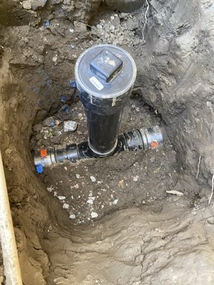 Sewer system replacement - Complete sewer replacement installed foundation clean out and property line clean out