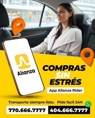🔥🚖 ALIANZA RIDER – COMPRAS SIN ESTRÉS 🛍️✨ - 🔥🚖 **ALIANZA RIDER – COMPRAS SIN ESTRÉS** 🛍️✨
¿Vas de shopping, al mall, Walmart, Costco, Target o tiendas latinas?
¡Tu chofer te espera afuera y te lleva seguro, cómodo y SIN ESTRÉS!
Pide, viaja y regresa fácil con **APP Alianza Rider** 📲
💛 Transporte siempre listo 24/7
🛒 Ideal para compras, citas médicas, trabajo, aeropuerto o mandados
📲 Pide por WhatsApp o llama directo
📍 Atlanta • Gwinnett • Norcross • Duluth • Chamblee • Doraville
📞 **770.666.7777**
📞 **404.666.7777** ✔️ WhatsApp disponible
✨ **Viaja fácil. Compra tranquilo. Llega feliz.**
#AlianzaRider #TaxiAtlanta #RideshareAtlanta #LatinosEnAtlanta
#GwinnettGA #NorcrossGA #DuluthGA #ChambleeGA #DoravilleGA
#ShoppingAtlanta #Transporte24H #TaxiCercaDeMi #AppAlianza
#ViajesSeguros #ApoyaLocal 🚖💛 🔥🚖 ALIANZA RIDER – COMPRAS SIN ESTRÉS 🛍️✨ - 🔥🚖 **ALIANZA RIDER – COMPRAS SIN ESTRÉS** 🛍️✨
¿Vas de shopping, al mall, Walmart, Costco, Target o tiendas latinas?
¡Tu chofer te espera afuera y te lleva seguro, cómodo y SIN ESTRÉS!
Pide, viaja y regresa fácil con **APP Alianza Rider** 📲
💛 Transporte siempre listo 24/7
🛒 Ideal para compras, citas médicas, trabajo, aeropuerto o mandados
📲 Pide por WhatsApp o llama directo
📍 Atlanta • Gwinnett • Norcross • Duluth • Chamblee • Doraville
📞 **770.666.7777**
📞 **404.666.7777** ✔️ WhatsApp disponible
✨ **Viaja fácil. Compra tranquilo. Llega feliz.**
#AlianzaRider #TaxiAtlanta #RideshareAtlanta #LatinosEnAtlanta
#GwinnettGA #NorcrossGA #DuluthGA #ChambleeGA #DoravilleGA
#ShoppingAtlanta #Transporte24H #TaxiCercaDeMi #AppAlianza
#ViajesSeguros #ApoyaLocal 🚖💛