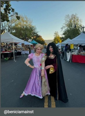 Villains and Halloween Characters - This Halloween invite Sally and Jack, Wednesday and Morticia, Rapunzel and Gothel, Ariel and Ursula, Cruella and her puppies! Add some villainous fun to your event! Don't worry, they will be on their best behavior, we think.