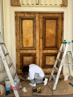 Front Door Reestain - Here are some pictures of projects that we had completed