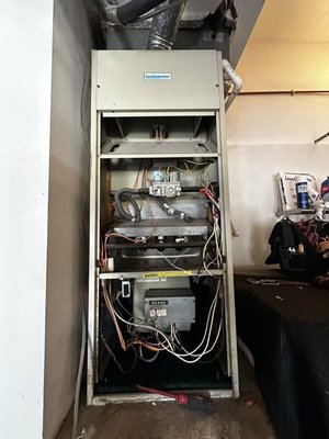 Gas Furnace Replacement - 50 Years Old Furnace had multiple problems and that gas valve was unavailable to get from anywhere. So we offered unit replacement instead and Customer agreed. Gas Furnace Replacement - 50 Years Old Furnace had multiple problems and that gas valve was unavailable to get from anywhere. So we offered unit replacement instead and Customer agreed.